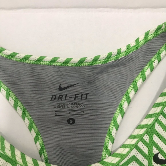 Nike Dry Fit Racerback Green Athletic Top - Picture 4 of 6